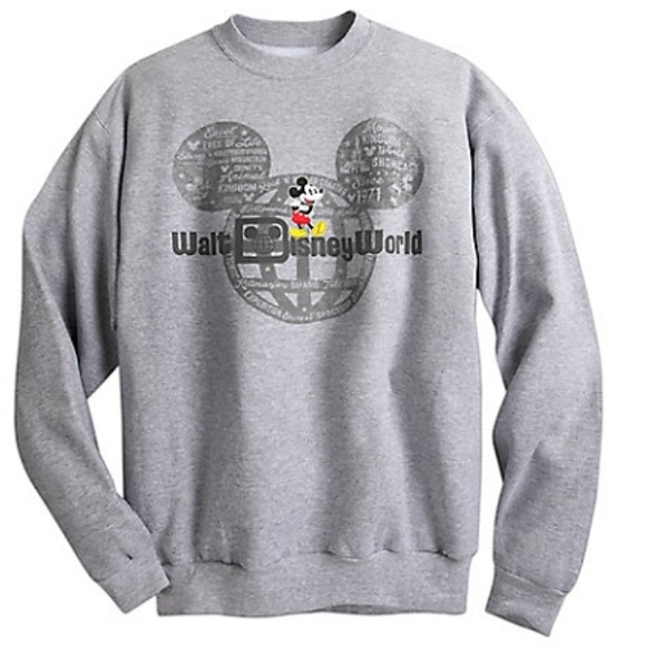 Disney Tops - Walt Disney World Micky Mouse Sweatshirt - Unisex size small - Grey
